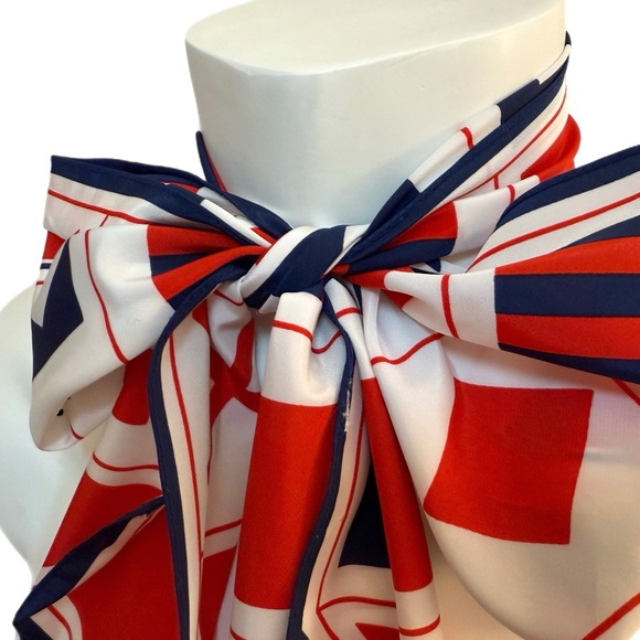 Vintage Vera Neumann Nautical Signal Flag Scarf - Picture 4 of 7